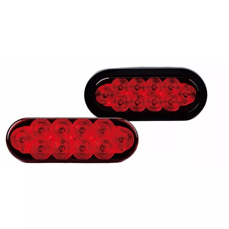ไฟรถพ่วง Grommet สีแดงวงรีขนาด 6 นิ้ว